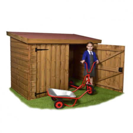 Early Years Outdoor Wooden Trike Storage Shed