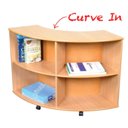 Early Years Curved Library Bookcase