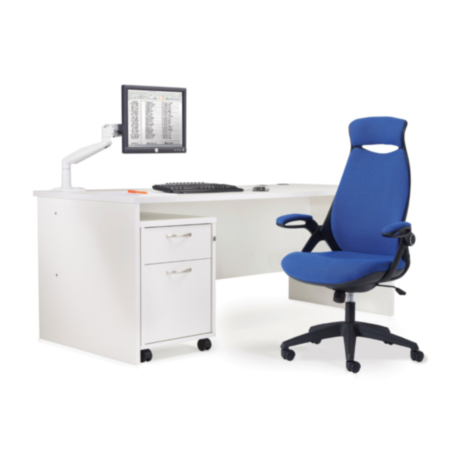 2 Drawer Mobile Lockable Office Pedestal