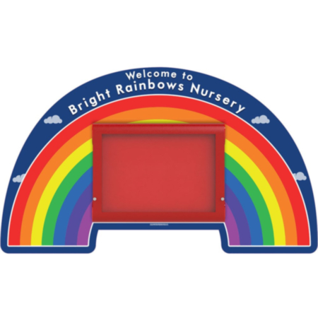 WeatherShield Outdoor Wall Mounted Rainbow Welcome Sign