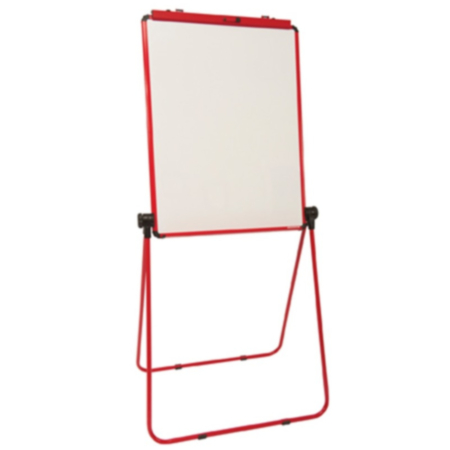 Ultramate Red Magnetic Loop Leg Flipchart Easel
