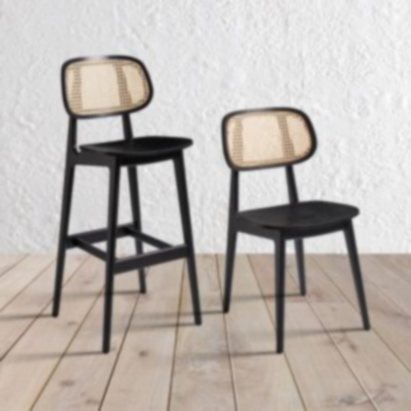 Relish Café Bistro Side Chair- Natural Cane Back
