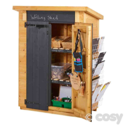 Wooden Outdoor Blackboard Storage Shed