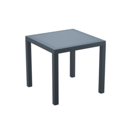 Orlando Weather Resistant Dark Grey Square Cafe Bistro Table 