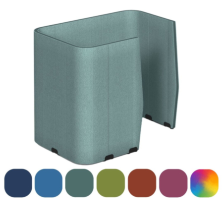 Priva Rectangular Right Hand Workstation Pod  W1200 x H1500 x D1800mm