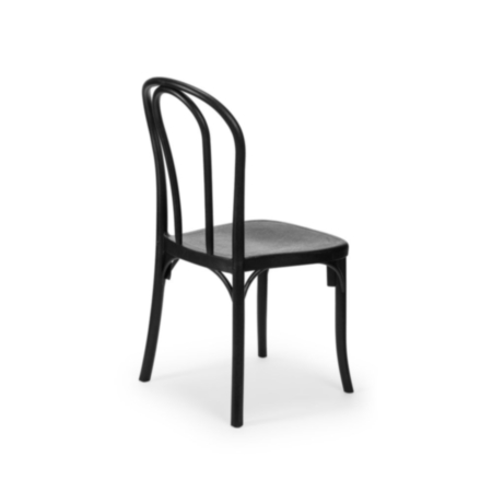 Roma Café Bistro Side Chair- Black