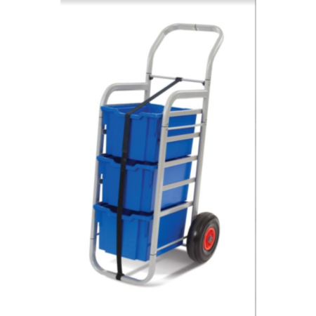 Gratnells Mobile Rover All Terrain Storage Cart - Silver Frame and Extra Deep Trays