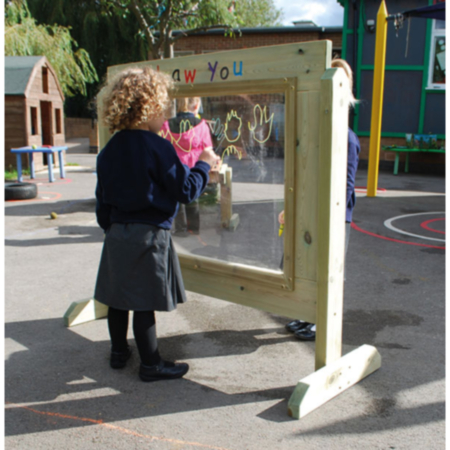 Paint Me Draw You - Outdoor Wooden Activity Panel