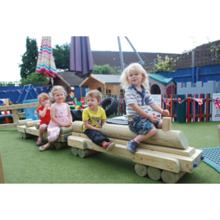 Outdoor Wooden Play Train