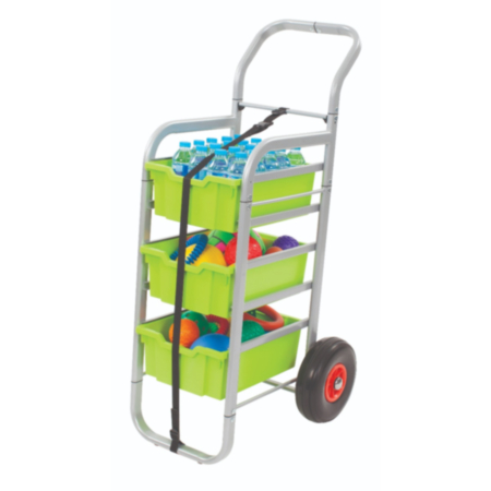 Gratnells Mobile Rover All Terrain Storage Cart - Silver Frame - Deep Trays