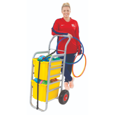 Gratnells Mobile Rover All Terrain Storage Cart - Silver Frame - Jumbo Trays