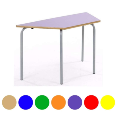 Metalliform Trapezoidal School Classroom Table