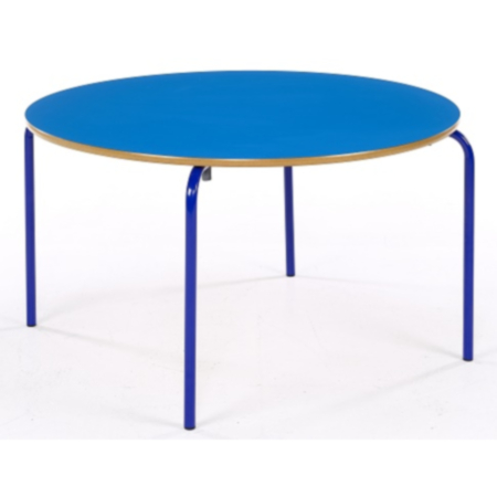 Metalliform Crushed Bent Circular Classroom Table with MDF Edge