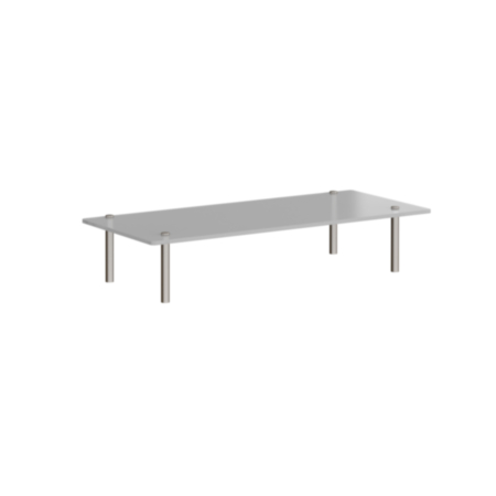 Denver Reception Glass Shelf - 800mm Straight