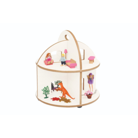 Small Round World Play and Storage Stand 
