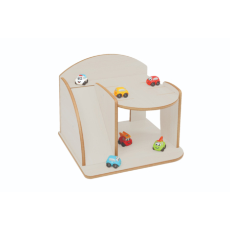 Early Years Toy Wooden Car Garage 