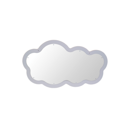 Early Years Grey Cloud Shaped Wall Mounted Mirror