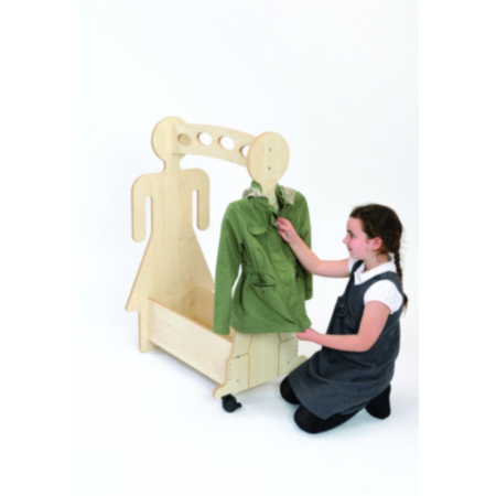Mobile Role Play Dressing Up Trolley Maple
