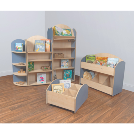 Curve Style Mobile Classroom Organiser - Maple