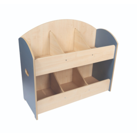 Curve Style Mobile Classroom Organiser - Blue/Maple