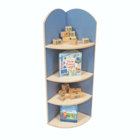 Curve Style 1200/1500 Library Corner Shelf