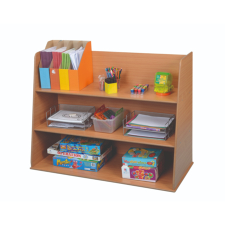 Free Standing Antibacterial Classroom Bookcase Storage Unit