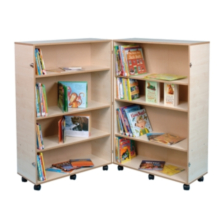 Folding Wooden School Bookcase