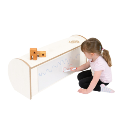 Mini Range Wooden Shelf Unit with Dry-wipe Whiteboard Back