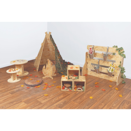 Early Years Conversations Around the Campfire Cable Reel Tables - Set of 2