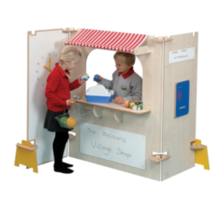 Role Play Supermarket Stall Play Panels - Maple