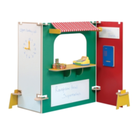 Role Play Supermarket Stall Play Panels - Multi Coloured