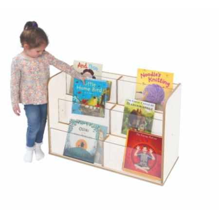 Mini Range Wooden Single Sided Book Display with Perspex Units