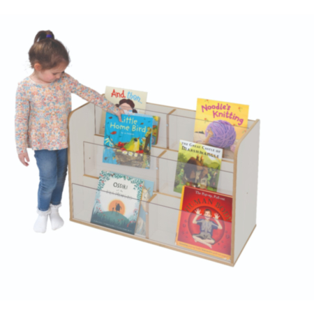 Mini Range Wooden Single Sided Book Display with Perspex Units