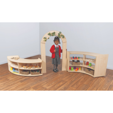 Early Years Solway Low Curved Shelf Unit
