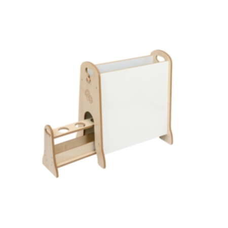 Mini Children&#039;s Blackboard and Drywipe Easel with Storage Trolley