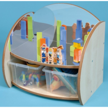 Mini Range Shelf with Mirrors and Trays