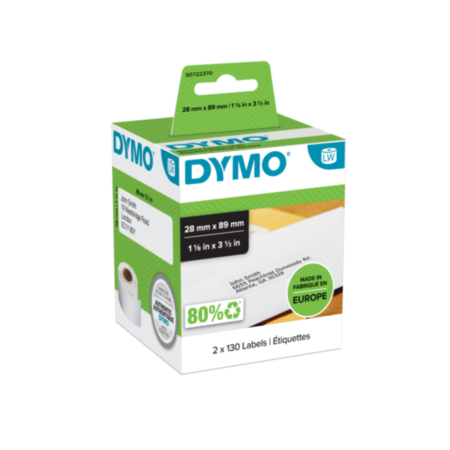 Dymo Address Labels 28x89mm Pack 130