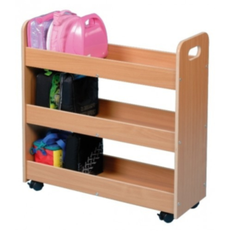 Mobile Wooden Lunchbox Trolley