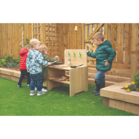 Early Years Wooden Outdoor Low-Level Discovery Unit