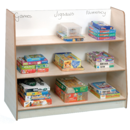 Freestanding Book Shelf with Drywipe Back