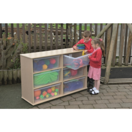 Leave Me Outdoors Large Storage 6 Tray Unit with Clear Trays