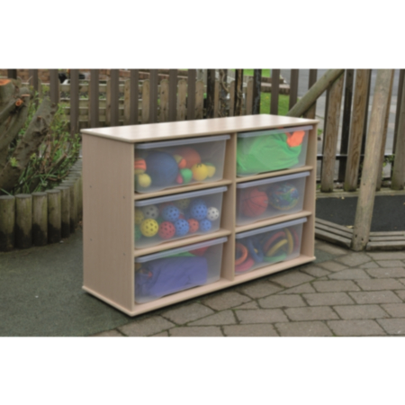 Leave Me Outdoors Large Storage 6 Tray Unit with Clear Trays