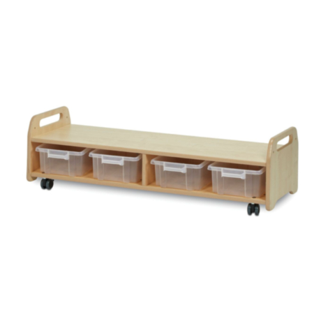Millhouse Low Easel Stand/Storage Trolley 4 Station 