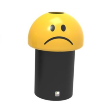 Playground Recycled Emoji Face Bin for Schools