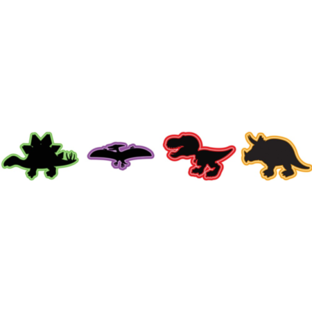 Primary School Indoor or Outdoor Dinosaur Chalkboard with FREE Pack of Chalk - Set of 4