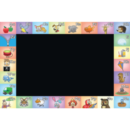 Primary School Indoor or Outdoor A-Z Alphabet Chalkboard with FREE Pack of Chalk
