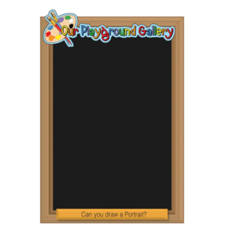 Primary School Indoor or Outdoor Portrait Our Gallery Chalkboard with FREE Pack of Chalk