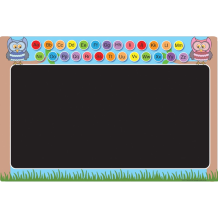 Primary School Indoor or Outdoor Alphabet Owl Chalkboard with FREE Pack of Chalk