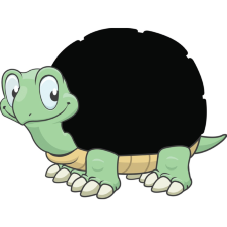 Primary School Indoor or Outdoor PSHE Tortoise Chalkboard with FREE Pack of Chalk