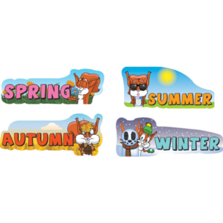 Primary School Indoor or Outdoor Seasons Sign - Set of 4